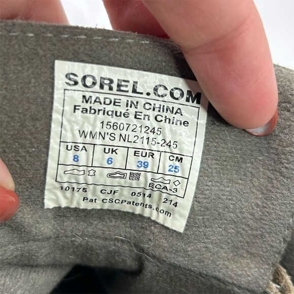 Sorel Women's Brown Suede Lace-Up Wedge Boots Size 8 Waterproof Comfort - Picture 12 of 12